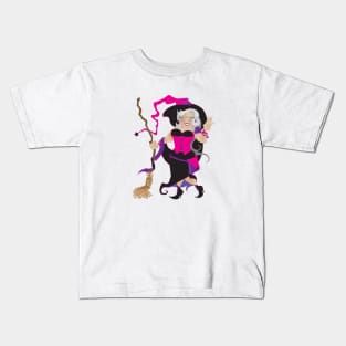 Granny Hex (purple) Kids T-Shirt